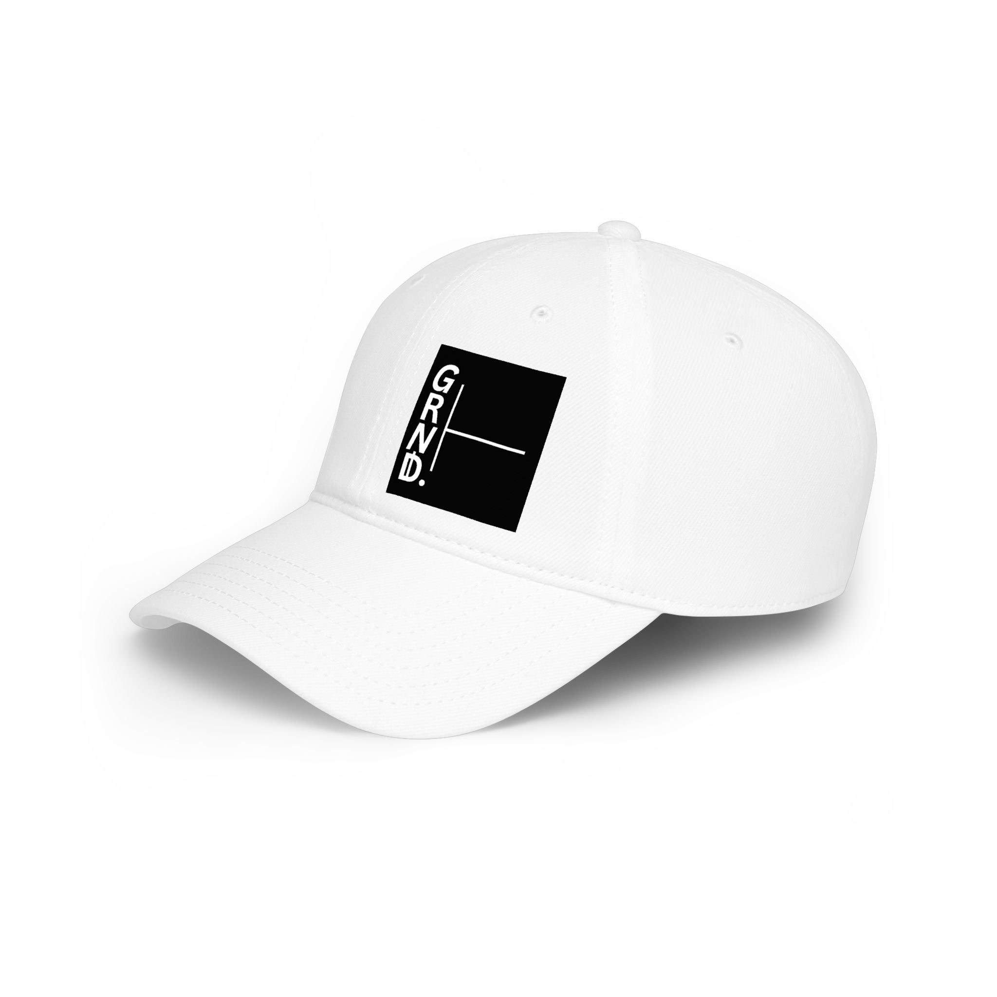GRND. Logo Low Profile Baseball Cap — Minimalist Embroidered Streetwear Hat